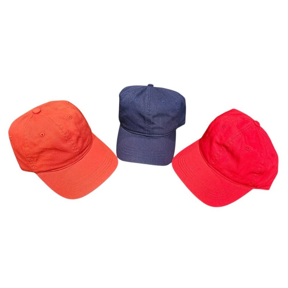 Unisex Outdoor Cap Adjustable Hat Bundle 3 - Navy, Red, Rose New‎ WOT